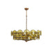 Solaris Disc Murano Chandelier-DWHOME