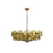 Solaris Disc Murano Chandelier-DWHOME