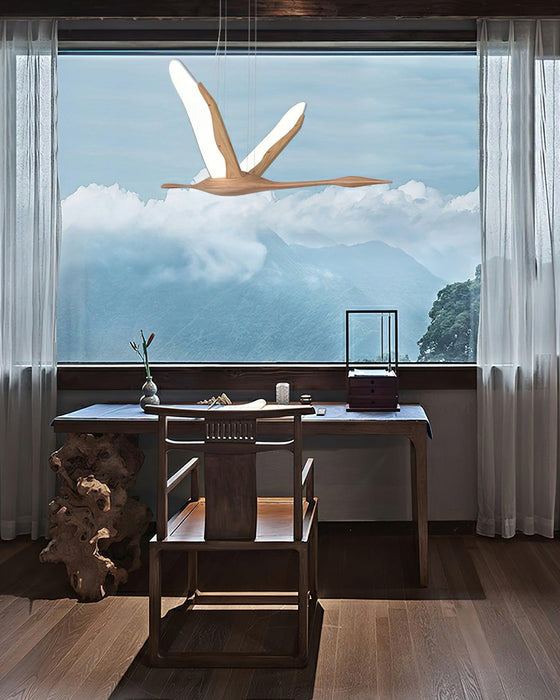 Solitude Crane Pendant Lamp-DWHOME