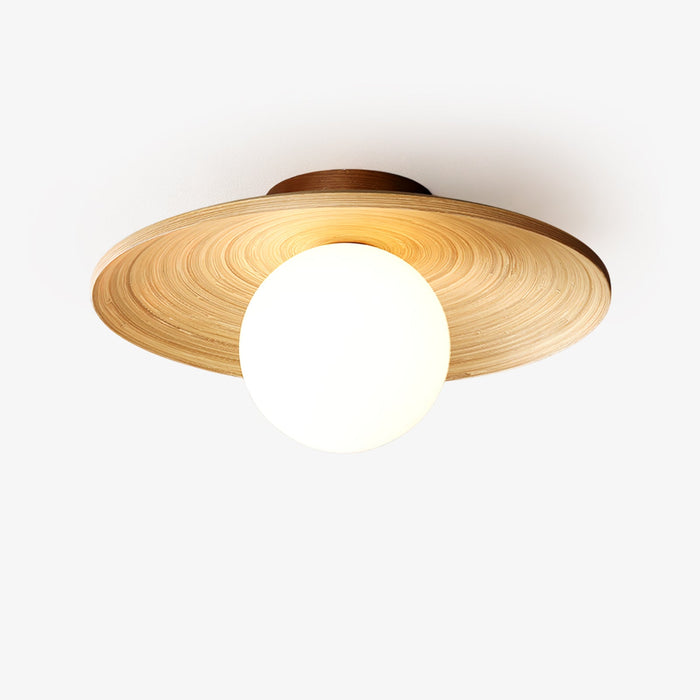Soluna Wood Ceiling Light-DWHOME