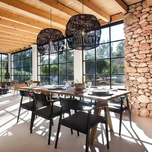 Sora Rattan Pendant Light-DWHOME