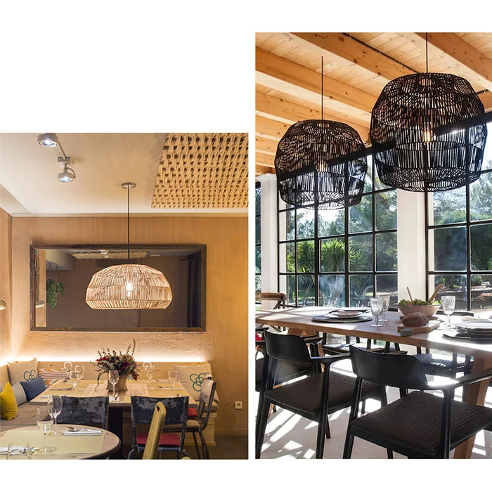 Sora Rattan Pendant Light-DWHOME