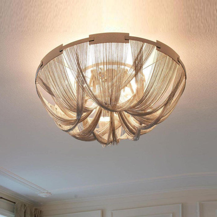 Tassel Aluminum Chain Ceiling Light - DWHOME