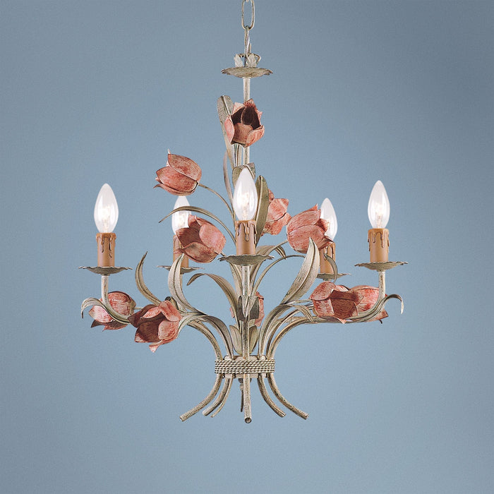 Southport Sage Rose Chandelier-DWHOME
