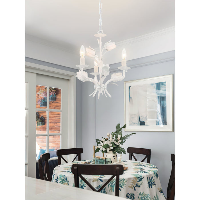 Southport Sage Rose Chandelier-DWHOME