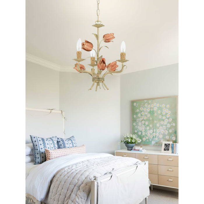 Southport Sage Rose Chandelier-DWHOME