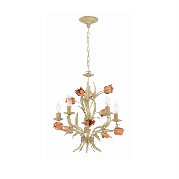 Southport Sage Rose Chandelier-DWHOME