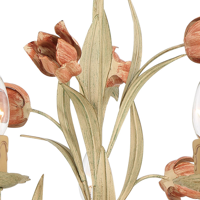 Southport Sage Rose Chandelier-DWHOME