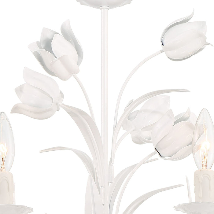 Southport Sage Rose Chandelier-DWHOME