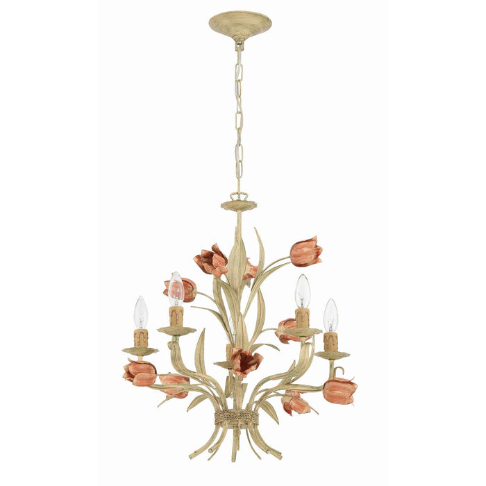 Southport Sage Rose Chandelier-DWHOME