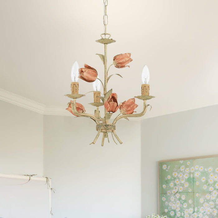 Southport Sage Rose Chandelier-DWHOME