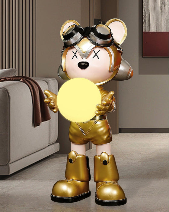 Space Bear Built-in Battery Floor Lamp-DWHOME