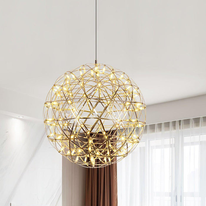 Gold Spark Ball Pendant Light-DWHOME