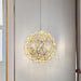 Silver Spark Ball Pendant Light-DWHOME
