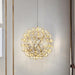 Gold Spark Ball Pendant Light-DWHOME
