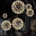 Gold Spark Ball Pendant Light-DWHOME