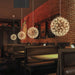 Silver Spark Ball Pendant Light-DWHOME
