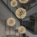 Silver Spark Ball Pendant Light-DWHOME