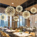 Gold Spark Ball Pendant Light-DWHOME