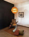 Spherical Murano Poliedri Amber Glass Chandelier-DWHOME