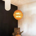 Spherical Murano Poliedri Amber Glass Chandelier-DWHOME