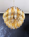 Spherical Murano Poliedri Amber Transparent Glass Chandelier-DWHOME