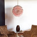 Spherical Murano Poliedri Pink Glass Chandelier-DWHOME