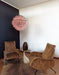 Spherical Murano Poliedri Pink Glass Chandelier-DWHOME