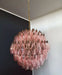 Spherical Murano Poliedri Pink Glass Chandelier-DWHOME