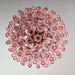 Spherical Murano Poliedri Pink Glass Chandelier-DWHOME