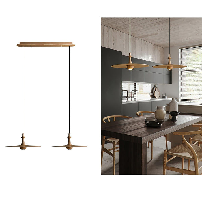Spindle Disc Pendant Lamp-DWHOME