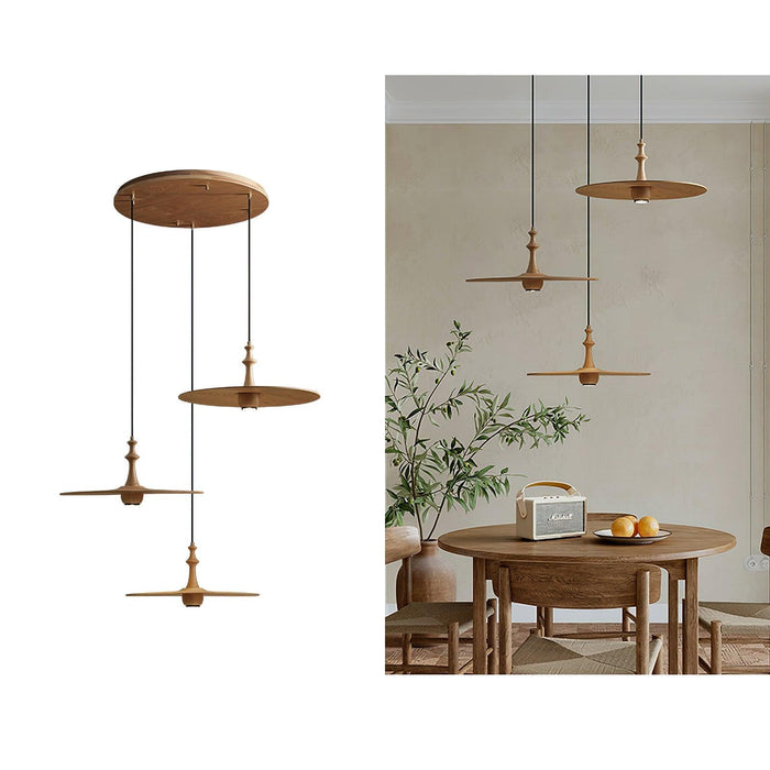 Spindle Disc Pendant Lamp-DWHOME