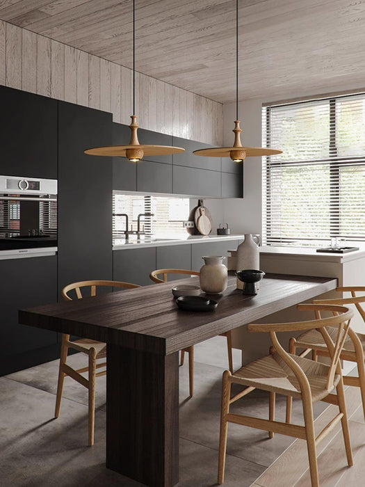 Spindle Disc Pendant Lamp-DWHOME