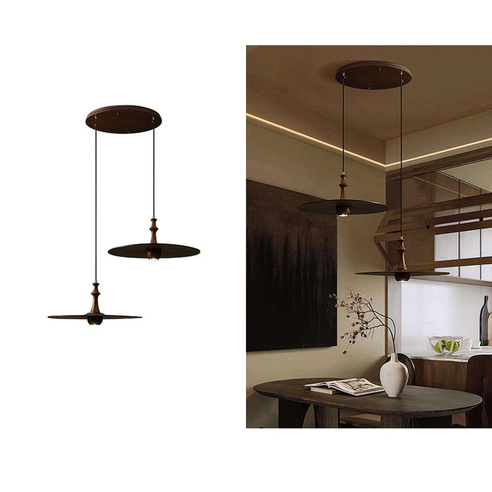 Spindle Disc Pendant Lamp-DWHOME