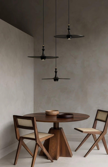 Spindle Disc Pendant Lamp-DWHOME