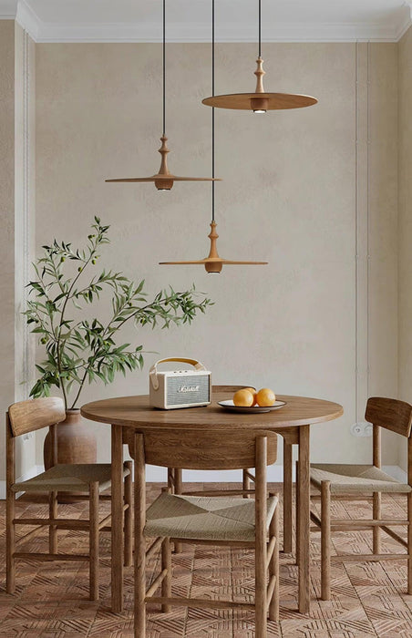 Spindle Disc Pendant Lamp-DWHOME