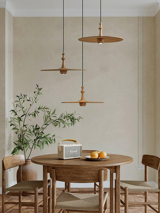 Spindle Disc Pendant Lamp-DWHOME