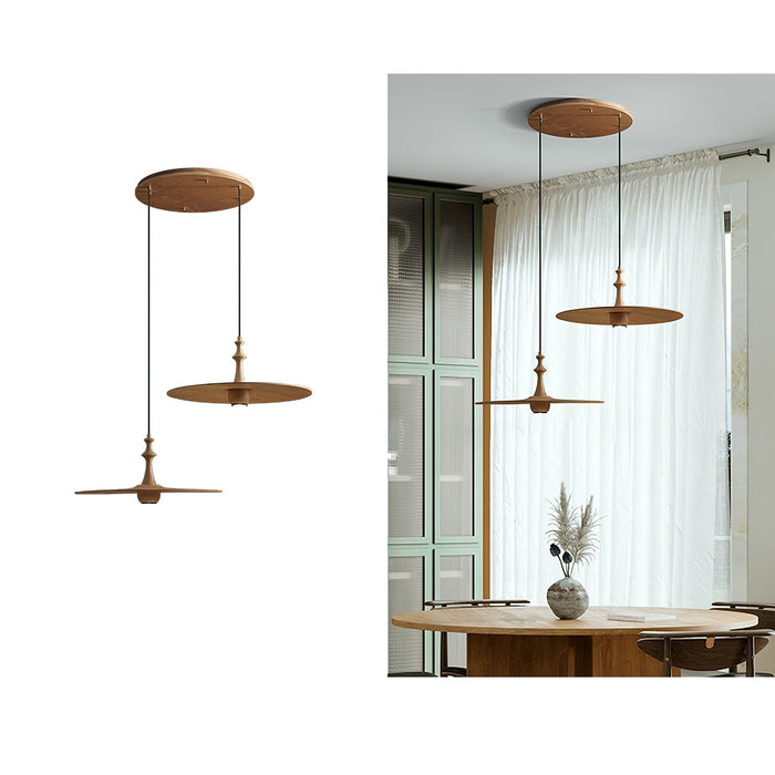 Spindle Disc Pendant Lamp-DWHOME