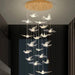 Bird Spiral Long Led Chandelier for Staircase and Foyer - DWHOME