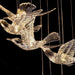 Bird Spiral Long Led Chandelier for Staircase and Foyer - DWHOME