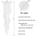 Spiral Raindrop Staircase Ceiling Lighting - DWHOME