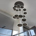 Spiral Round Scandinavian Chandelier for Staircase - DWHOME