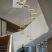 Spiral Round Scandinavian Chandelier for Staircase - DWHOME