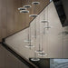 Spiral Round Scandinavian Chandelier for Staircase - DWHOME