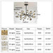 Sputnik Branch Firefly Chandelier Gold&Black - DWHOME