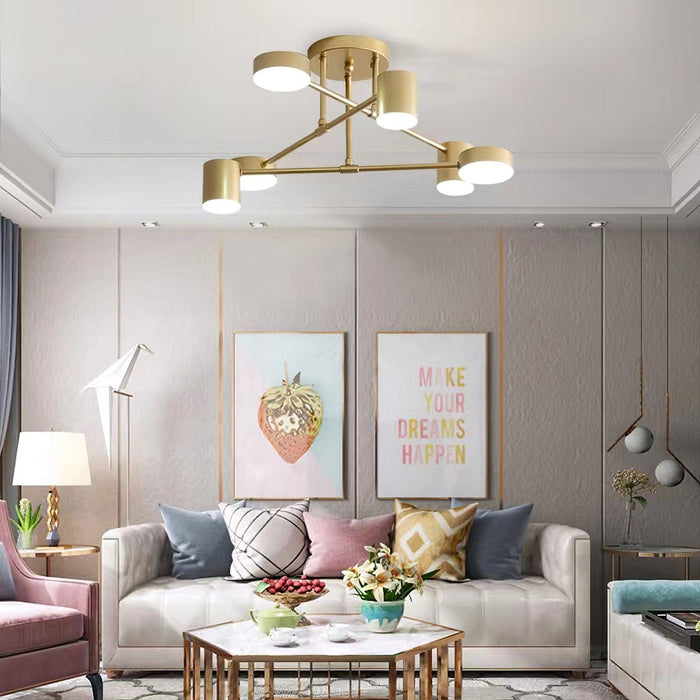 Sputnik Ceiling Light-DWHOME