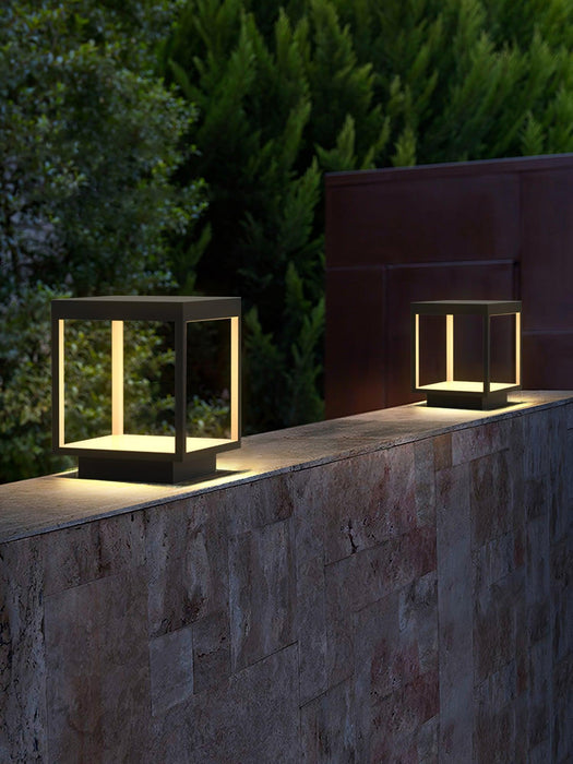 Square Frame Post Outdoor Light-DWHOME