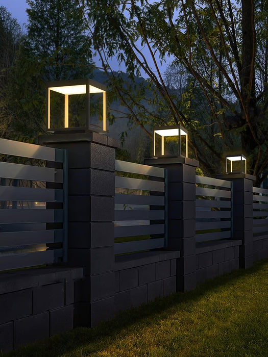 Square Frame Post Outdoor Light-DWHOME