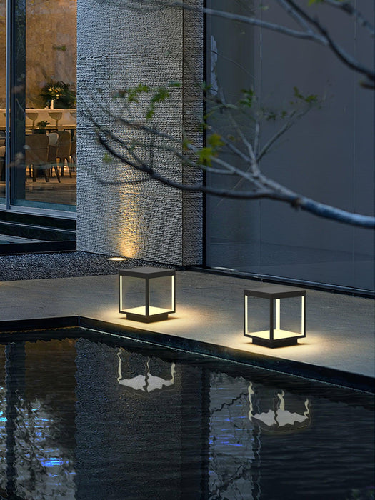 Square Frame Solar Outdoor Light-DWHOME