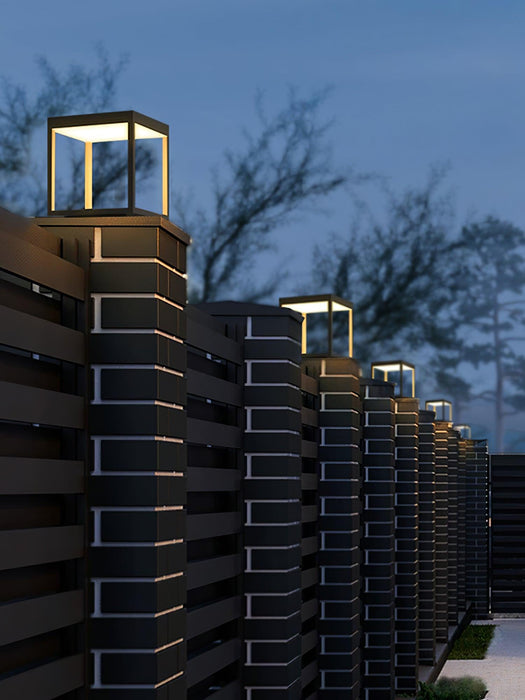Square Frame Solar Outdoor Light-DWHOME